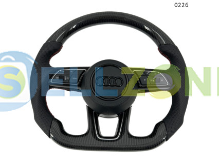 Κομμένο σπορ τιμόνι από Carbon για AUDI A3 A4 A5 A6 A7 A8 Q3 Q5 Q7 Q8 - 0226